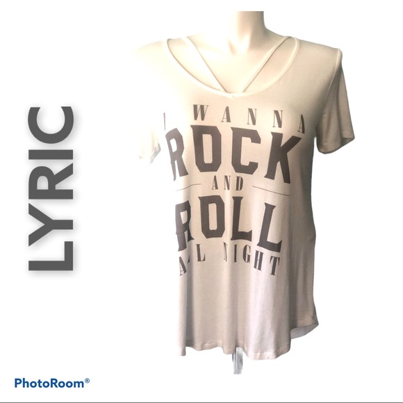 Lyric Tops - ❤️LYRIC ROCK TEE❤️